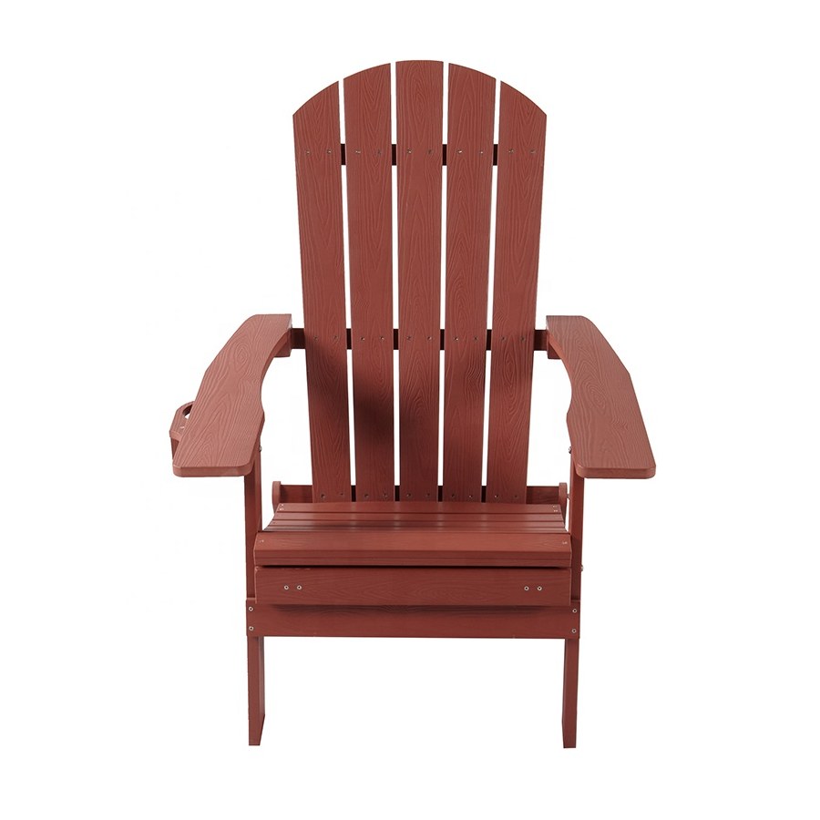 Ghế Adirondack Nhựa Gỗ Đỏ Chịu Thời Tiết Hiện Đại Ghế Adirondack Nhựa Gỗ Đỏ Chịu Thời Tiết Hiện Đại