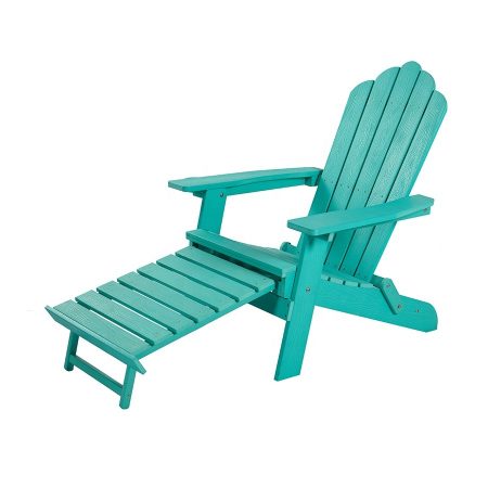 Ghế Adirondack Nhựa Gỗ Hiện Đại Có Để Chân