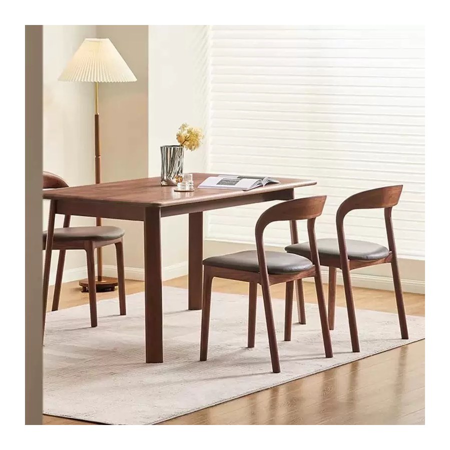 Ghế Ăn Bọc Da Gỗ Tự Nhiên Cao Cấp Hiện Đại Ghế Ăn Bọc Da Gỗ Tự Nhiên Cao Cấp Hiện Đại