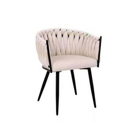 Ghế Ăn Bọc Nhung Hiện Đại Chân Kim Loại