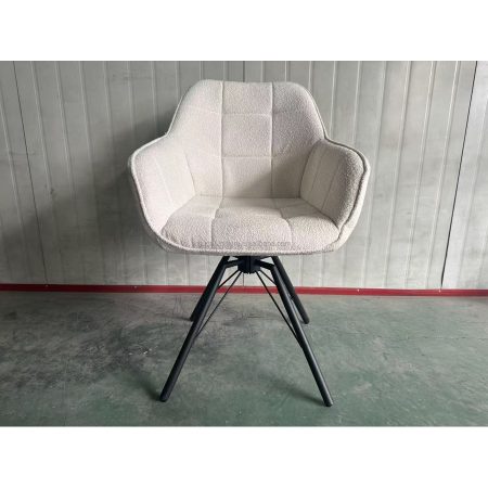 Ghế Ăn Bọc Vải Nhung Hiện Đại Chân Kim Loại