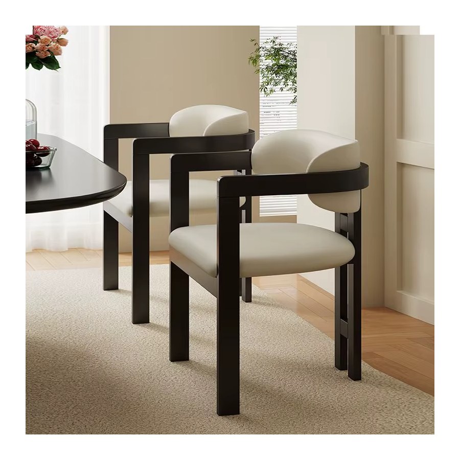 Ghế Ăn Da Cao Cấp Gỗ Tự Nhiên Thiết Kế Wabi Sabi Ghế Ăn Da Cao Cấp Gỗ Tự Nhiên Thiết Kế Wabi Sabi