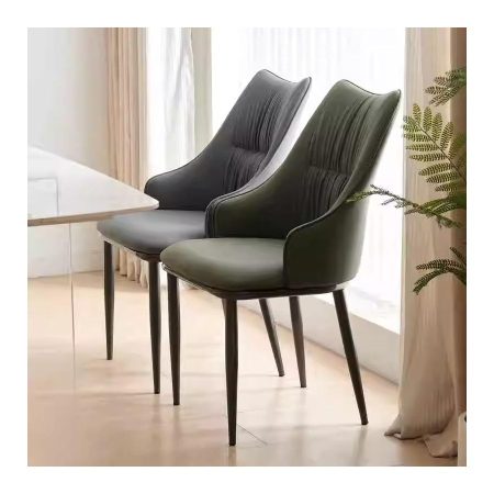 Ghế Ăn Da Giả Hiện Đại Chân Kim Loại Bền Vững Ghế Ăn Da Giả Hiện Đại Chân Kim Loại Bền Vững
