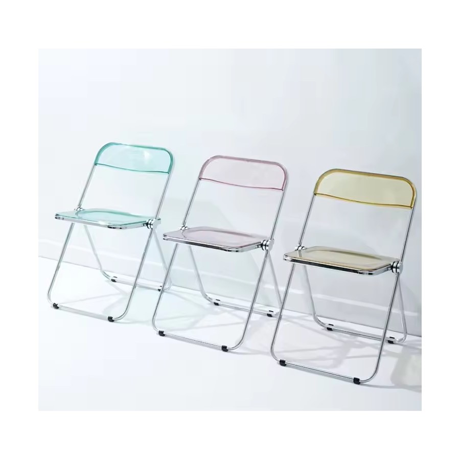 Ghế Ăn Gập Nhựa Acrylic Trong Suốt Thời Trang Ghế Ăn Gập Nhựa Acrylic Trong Suốt Thời Trang