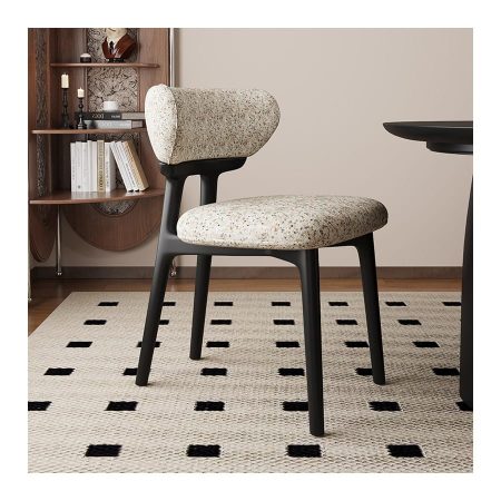 Ghế Ăn Gỗ Tự Nhiên Đệm Nỉ Hiện Đại