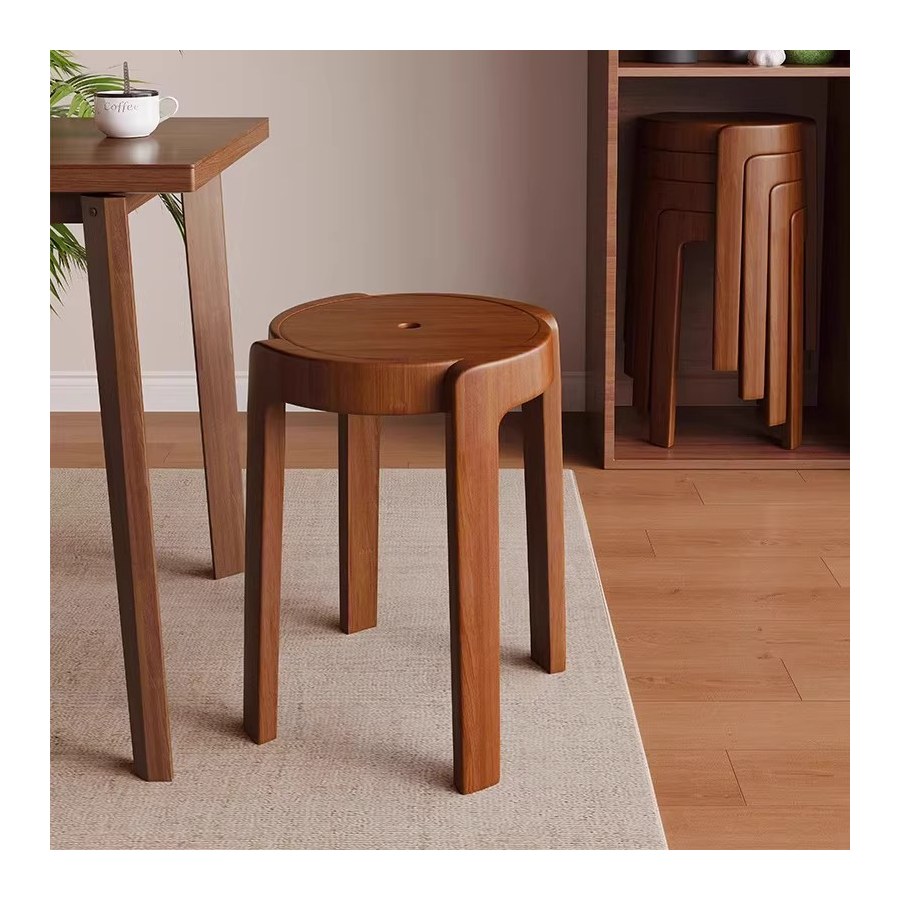 Ghế Ăn Gỗ Tự Nhiên Hiện Đại, Có Thể Xếp Chồng Ghế Ăn Gỗ Tự Nhiên Hiện Đại, Có Thể Xếp Chồng