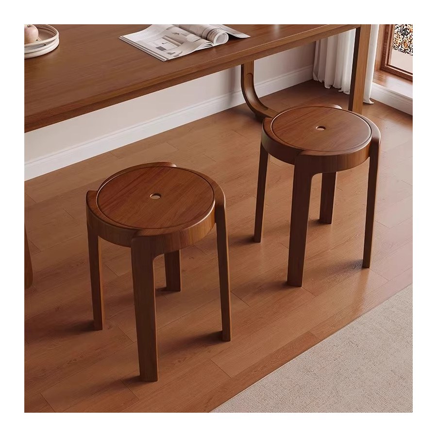 Ghế Ăn Gỗ Tự Nhiên Hiện Đại, Có Thể Xếp Chồng Ghế Ăn Gỗ Tự Nhiên Hiện Đại, Có Thể Xếp Chồng