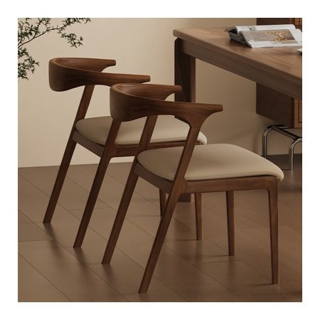 Ghế Ăn Gỗ Tự Nhiên Hiện Đại Có Tựa Lưng