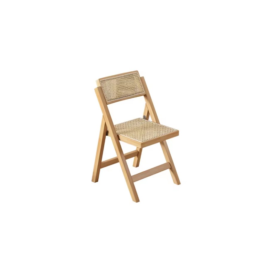 Ghế Ăn Gỗ Tự Nhiên Khung Mây Gấp Thông Minh Ghế Ăn Gỗ Tự Nhiên Khung Mây Gấp Thông Minh