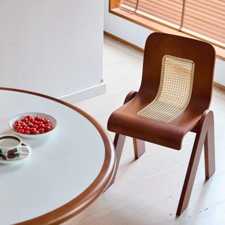 Ghế Ăn Gỗ Tự Nhiên Phong Cách Wabi-Sabi Sang Trọng