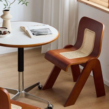Ghế Ăn Gỗ Tự Nhiên Phong Cách Wabi-Sabi Sang Trọng