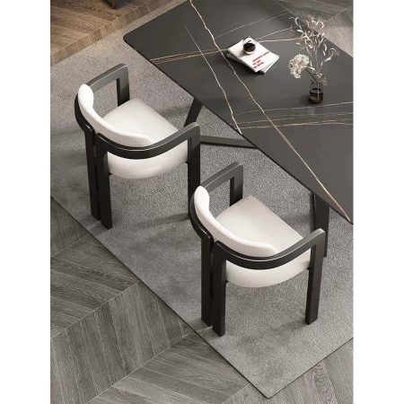 Ghế Ăn Gỗ Tự Nhiên Thiết Kế Tối Giản Vải Nhung