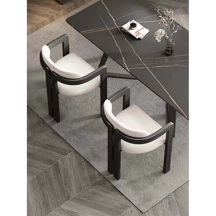 Ghế Ăn Gỗ Tự Nhiên Thiết Kế Tối Giản Vải Nhung Ghế Ăn Gỗ Tự Nhiên Thiết Kế Tối Giản Vải Nhung