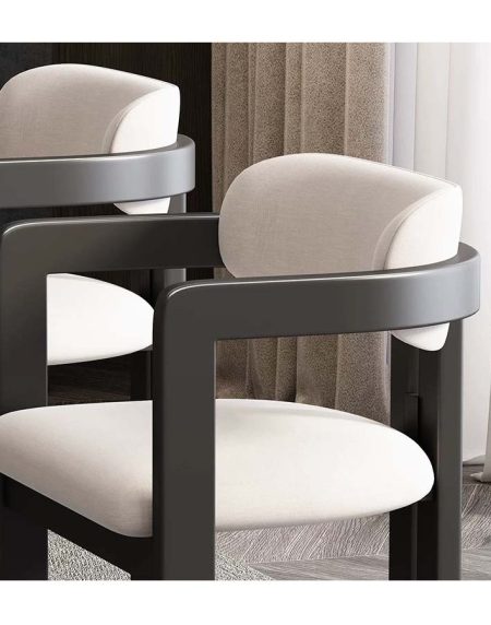 Ghế Ăn Gỗ Tự Nhiên Thiết Kế Tối Giản Vải Nhung Ghế Ăn Gỗ Tự Nhiên Thiết Kế Tối Giản Vải Nhung