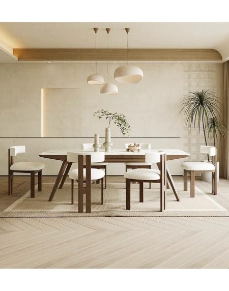 Ghế Ăn Gỗ Tự Nhiên Vintage Bền Đẹp Phong Cách Pháp