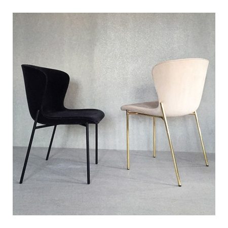 Ghế Ăn Hiện Đại Bằng Vải Cotton Có Tay Cầm Kim Loại Màu Vàng Ghế Ăn Hiện Đại Bằng Vải Cotton Có Tay Cầm Kim Loại Màu Vàng
