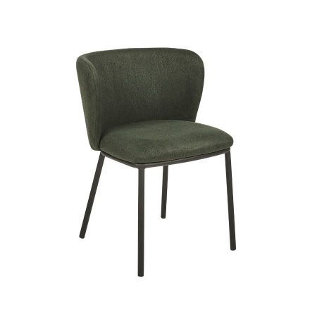 Ghế Ăn Hiện Đại Kim Loại Vải Bền Chắc Có Tựa Lưng