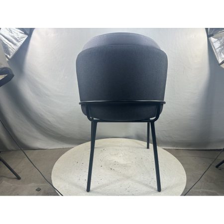 Ghế Ăn Hiện Đại Vải Nỉ Màu Đối Lập Có Lưng