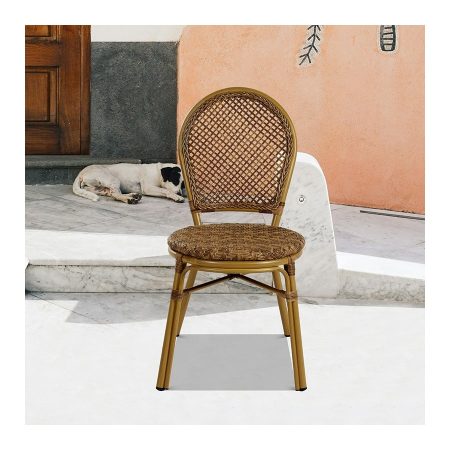 Ghế Ăn Mây Nhựa Vintage Pháp Siêu Thoải Mái