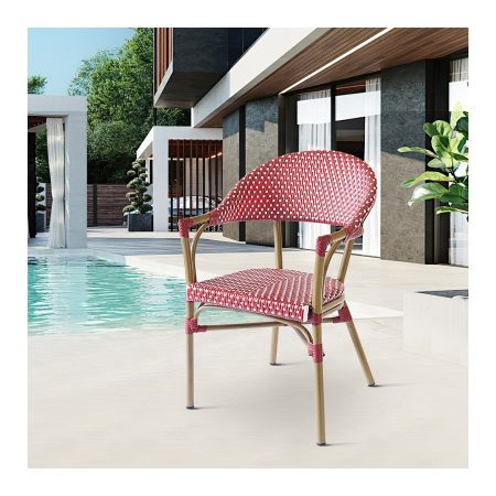 Ghế Ăn Ngoài Trời Bằng Mây Nhựa Chống Nước Hiện Đại