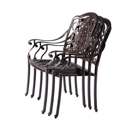 Ghế Ăn Ngoài Trời Bằng Nhôm Đúc Vintage Chất Lượng Cao