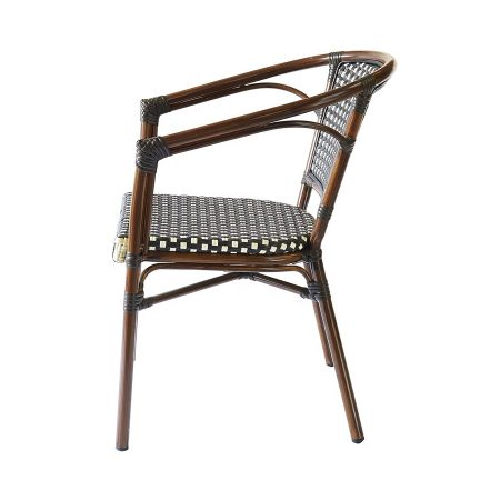 Ghế Ăn Ngoài Trời Mây Nhựa Đen Hiện Đại Chống Nước Ghế Ăn Ngoài Trời Mây Nhựa Đen Hiện Đại Chống Nước