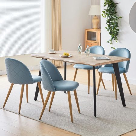 Ghế Ăn Vải Nhung Chất Lượng Cao Thiết Kế Hiện Đại