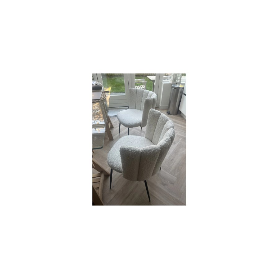 Ghế Ăn Vải Nhung Trắng Hiện Đại Chất Lượng Cao Ghế Ăn Vải Nhung Trắng Hiện Đại Chất Lượng Cao