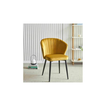 Ghế Ăn Vải Nỉ Hiện Đại Khung Kim Loại Đen Ghế Ăn Vải Nỉ Hiện Đại Khung Kim Loại Đen