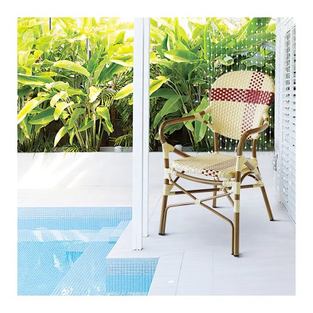 Ghế Bar Mây Nhựa Chống Thấm Nước Hiện Đại Ngoài Trời