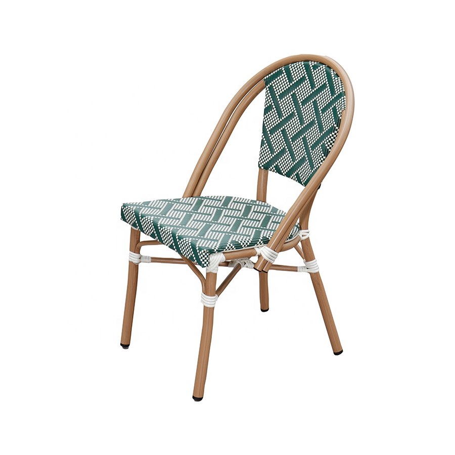 Ghế Bar Ngoài Trời Bằng Nhôm Rattan Xanh Pháp Ghế Bar Ngoài Trời Bằng Nhôm Rattan Xanh Pháp