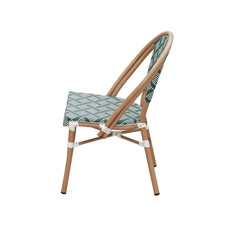 Ghế Bar Ngoài Trời Bằng Nhôm Rattan Xanh Pháp Ghế Bar Ngoài Trời Bằng Nhôm Rattan Xanh Pháp
