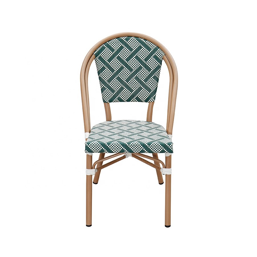 Ghế Bar Ngoài Trời Bằng Nhôm Rattan Xanh Pháp Ghế Bar Ngoài Trời Bằng Nhôm Rattan Xanh Pháp