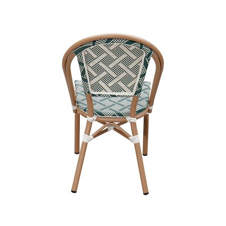 Ghế Bar Ngoài Trời Bằng Nhôm Rattan Xanh Pháp Ghế Bar Ngoài Trời Bằng Nhôm Rattan Xanh Pháp