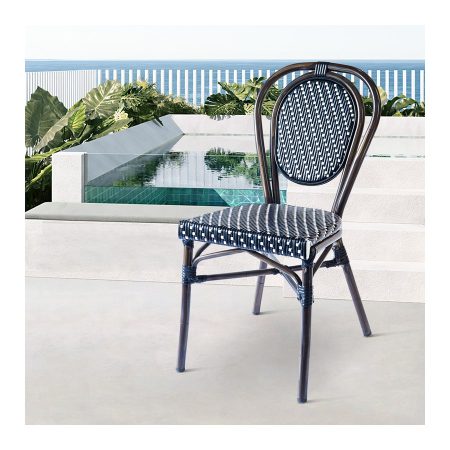 Ghế Bar Nhựa Mây Đen Chất Liệu Nhẹ, Bền, Thoải Mái