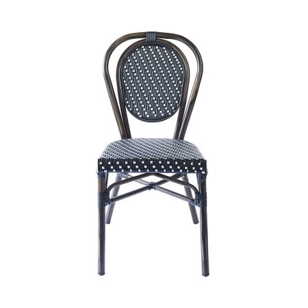 Ghế Bar Nhựa Mây Đen Chất Liệu Nhẹ, Bền, Thoải Mái