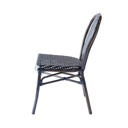 Ghế Bar Nhựa Mây Đen Chất Liệu Nhẹ, Bền, Thoải Mái