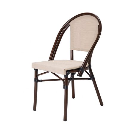 Ghế Cafe Ngoài Trời Bằng Nhôm Chống Nước Màu Trắng Ghế Cafe Ngoài Trời Bằng Nhôm Chống Nước Màu Trắng