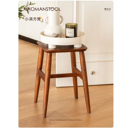 Ghế Đổi Giày Gỗ Tự Nhiên Phong Cách Bắc Âu
