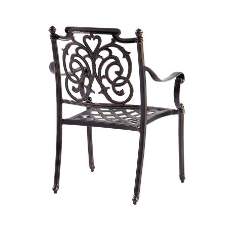 Ghế Nhôm Đúc Ngoài Trời Kiểu Vintage Sang Trọng