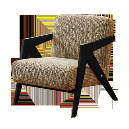 Ghế Sofa Vải Nỉ Một Chỗ Chất Liệu Gỗ Tự Nhiên Bền Bỉ