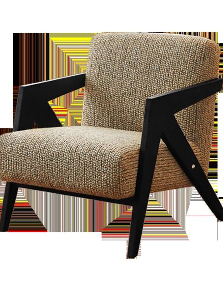 Ghế Sofa Vải Nỉ Một Chỗ Chất Liệu Gỗ Tự Nhiên Bền Bỉ