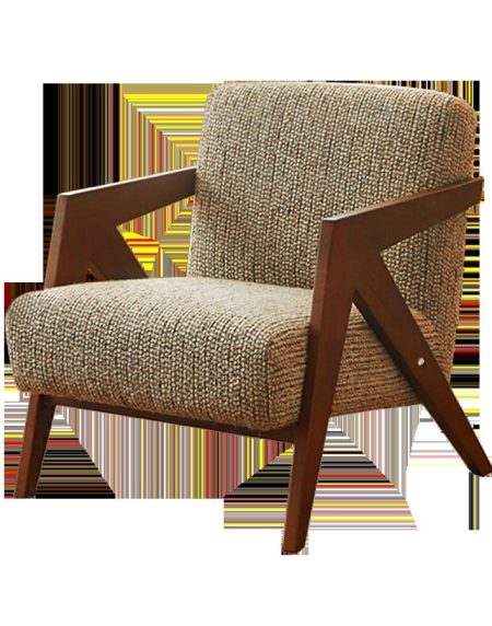 Ghế Sofa Vải Nỉ Một Chỗ Chất Liệu Gỗ Tự Nhiên Bền Bỉ