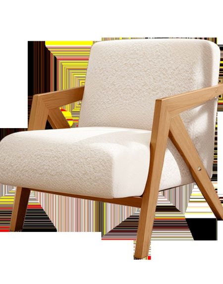 Ghế Sofa Vải Nỉ Một Chỗ Chất Liệu Gỗ Tự Nhiên Bền Bỉ