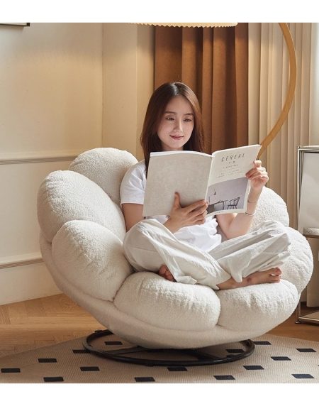 Ghế Thư Giãn Đơn Nhung Cao Cấp Có Tay Vịn Cho Phòng Khách