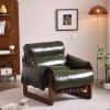 Ghế Thư Giãn Gỗ Da Nhung Hiện Đại Cho Phòng Khách