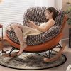 Ghế Thư Giãn Hiện Đại Gỗ Tự Nhiên Bọc Vải Cotton Ghế Thư Giãn Hiện Đại Gỗ Tự Nhiên Bọc Vải Cotton