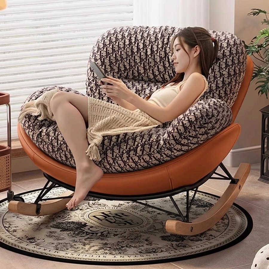 Ghế Thư Giãn Hiện Đại Gỗ Tự Nhiên Bọc Vải Cotton Ghế Thư Giãn Hiện Đại Gỗ Tự Nhiên Bọc Vải Cotton