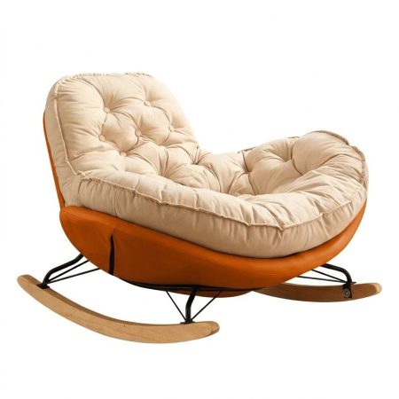 Ghế Thư Giãn Hiện Đại Gỗ Tự Nhiên Bọc Vải Cotton