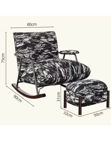 Ghế Thư Giãn Kim Loại Cao Cấp Bọc Lông Cừu Mới